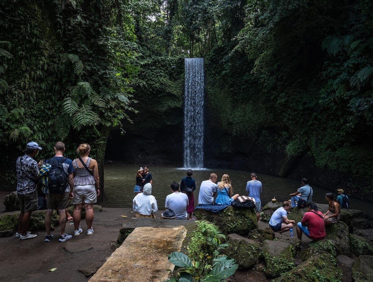 Tibumana Waterfall: A Calm Curtain of Water in the Bangli Jungle