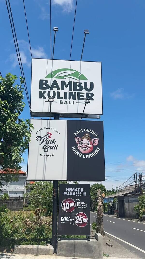 BAKUL Pantai Saba Gianyar: Harga Babi Guling Nang Lindung