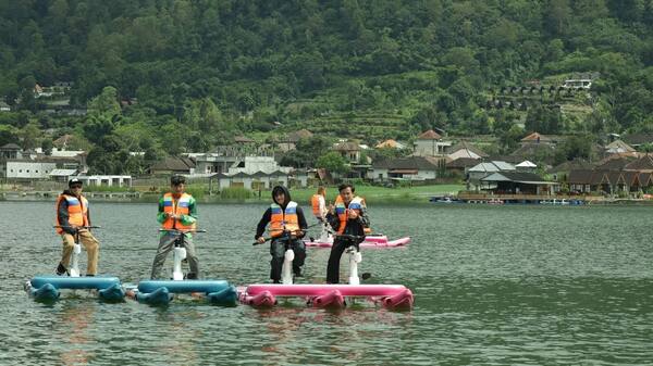 Rute ke Batur Aqua Ride Kedisan dari Ubud, Jam demi Jam